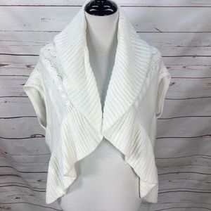 Ann Taylor Loft Ivory‎ Sweater Shrug Size M/L